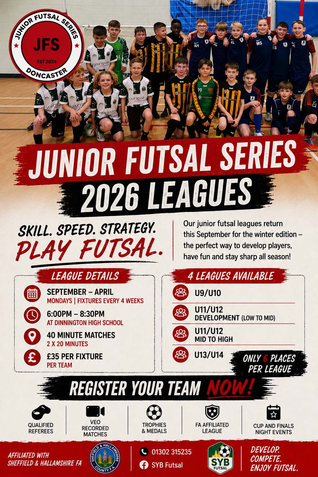 Junior Futsal Series 2026 leagues